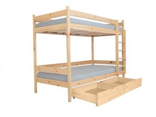 Poschodová posteľ s úložným priestorom Paula 2 200x90