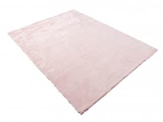Ružový plyšový koberec Rabbit 100x200