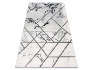 Sivý mramorový geometrický koberec Delan Rozmer: 160x220 cm