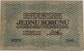 1 Kč 1919 s.246