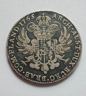 1 toliar 1765   Mária  Terézia