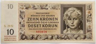 10 korún 1942 29N