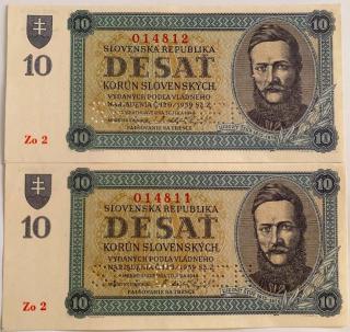 10 Ks 1943 Zo 2 (2 ks s číslom po sebe)