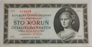 100 Kčs 1945 A57