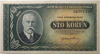 100 Kčs 1945 GU