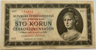 100 Kčs 1945 H14