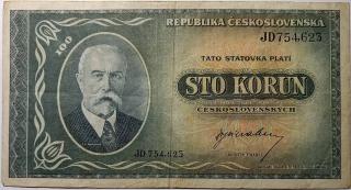 100 Kčs 1945 JD