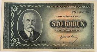 100 Kčs 1945 PN 2ks s číslom po sebe