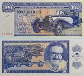 100 korún Zapadlík J