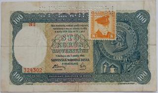 100 Ks 1940 N2 s kolkom I. emisia