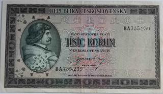 1000 kčs 1945 BA