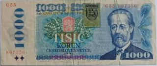 1000 Kčs 1985  C 81 SR kolok