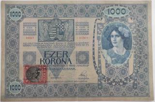 1000 Kronen 1902 kolok 1919