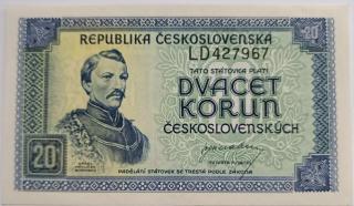 20 kčs 1945 LD