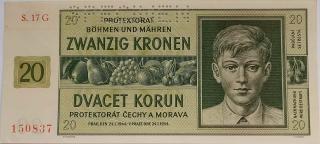 20 korún 1944 17G