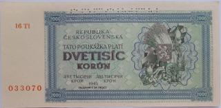 2000 korún 1945 16Ti