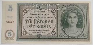 5 korún 1940 B039