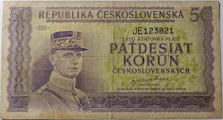 50 kčs 1945 JE