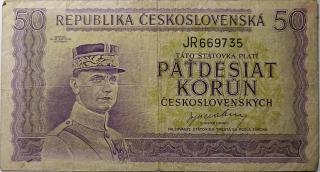 50 kčs 1945 JR