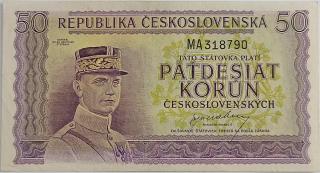 50 kčs 1945 MA