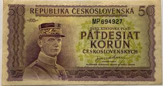 50 kčs 1945 MP