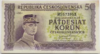 50 kčs 1945 MS