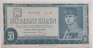 50 Kčs 1948 A13