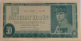 50 Kčs 1948 A18 Perf. S