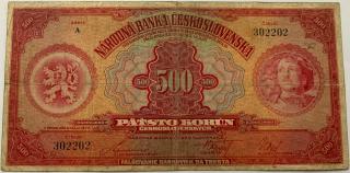 500 Kč 1929 A