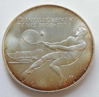 500 Kčs 1993 - Československý tenis - 100. výročia založenia prvého klubu