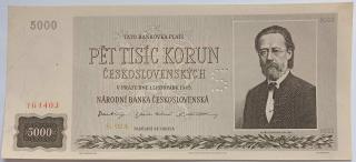 5000 Kčs 1945 02 A Perforácia S