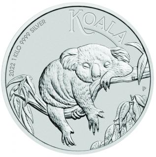 Koala 1kg 2022 Silver  (Strieborná investičná minca 1 kg)