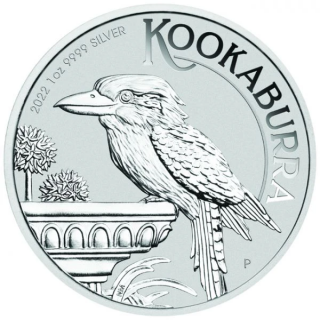 Kookaburra 1 Ounce 2022 Silver  (Strieborná investičná minca 1 Unca)