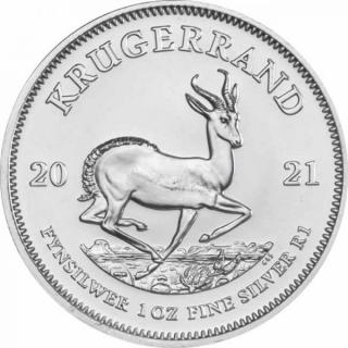 Krugerrand 1 Ounce 2022 Silver  (Strieborná investičná minca 1 Unca)