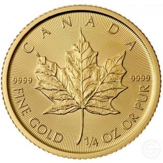 Maple Leaf  1/4  Ounce Gold  (1/4 unce investičné zlato )
