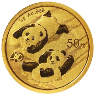 Panda 3g Gold 2022 (Strieborná zlata minca )