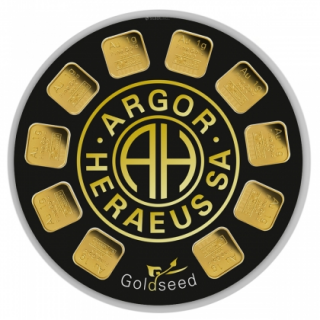 Zlatá tehlička 10x1g Argor-Heraeus