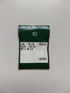 Groz-Beckert ihly 134-35 LR/100 (Ihla s reznou špičkou LR, pre šitie kože. )