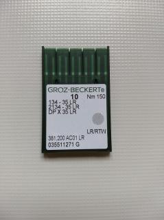 Groz-Beckert ihly 134-35 LR/150 (Ihla s reznou špičkou LR, pre šitie kože. )