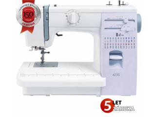 Janome 423S - liatinový korpus - doprava zdarma (25 programov, overlockový steh, automatická dierka, automatický navliekač nite)