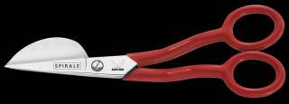 Kretzer - Špirálové napínacie nožnice (Nožnice vyšívacie na aplikácie, dĺžka 6 /15 cm, poniklované.)