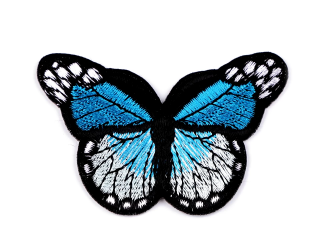 Nažehlovačka motýľ - Modrá tyrkys (Modrá tyrkys)