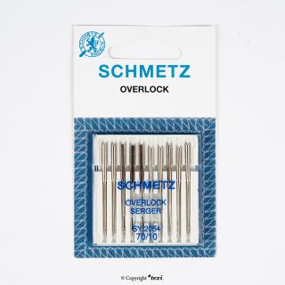 Schmetz ihly pre overlocky Singer SY 2054 70/10 (Schmetz ihly pre domáce overlocky Singer SY 2054, cena za balenie 10 ks.)