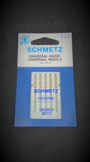 Schmetz ihly univerzál 80  (Hrúbka 80, 5 kusov ihál v balení)