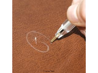 Texi pero na značenie kože (Strieborné guličkové pero na označovanie kože a plastov s držiakom)