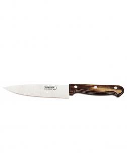 Kuchynský nôž Tramontina Polywood 15cm - hnedý