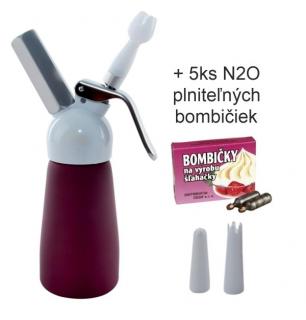 Šľahačková fľaša 0,25l + bombičky