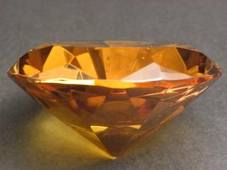 Krištáľový diamant veľký - hnedý