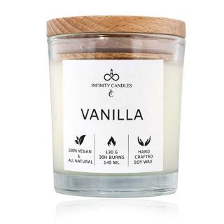 Infinity candles Vonná sviečka - Krémová Vanilka 145 ml VSM001