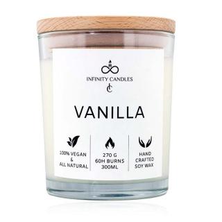 Infinity candles Vonná sviečka - Krémová Vanilka 300 ml VSV001